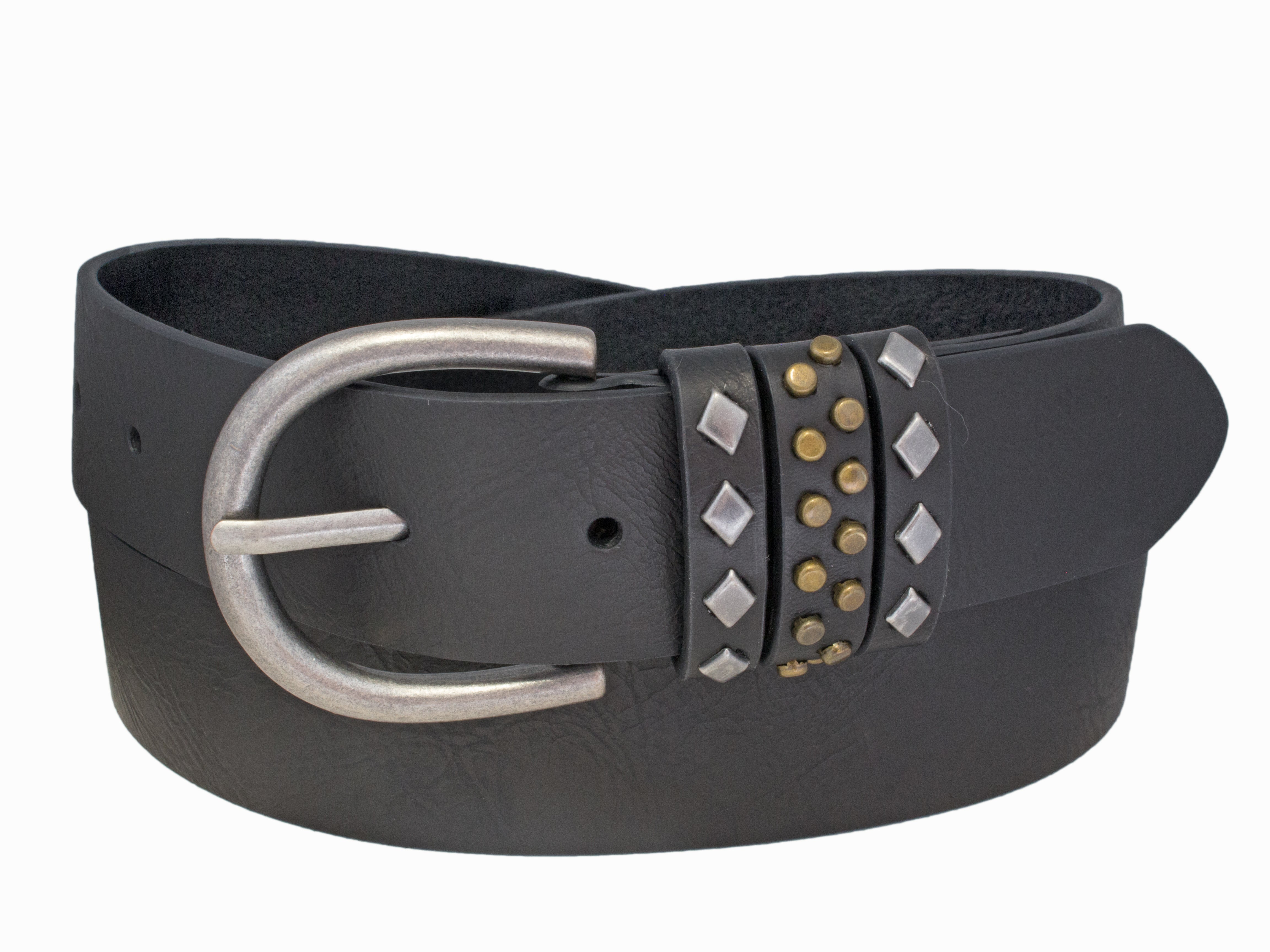 Silver Jeans Co. 35MM Genuine Leather Belt with Keeper Detail