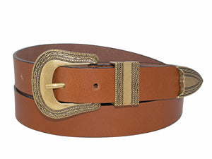 Silver Jeans Co. 25MM  Western Style Genuine Leather Strap