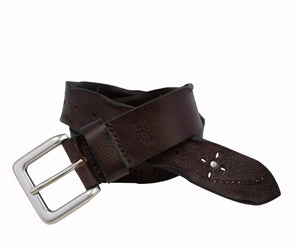 Silver Jeans Co. 35MM Genuine Leather Worn Edge with Stud Detail
