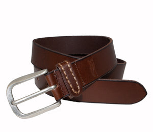 Silver Jeans Co. 35MM Genuine Leather Brushed Edge