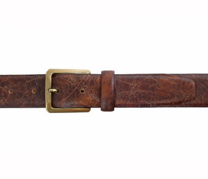 Ceinture en cuir au fini craquelé