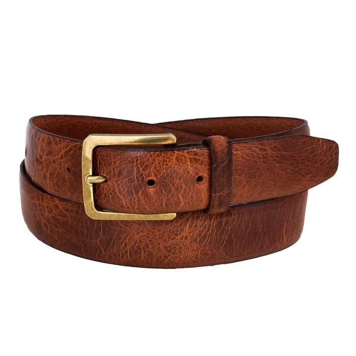 Ceinture en cuir au fini craquelé