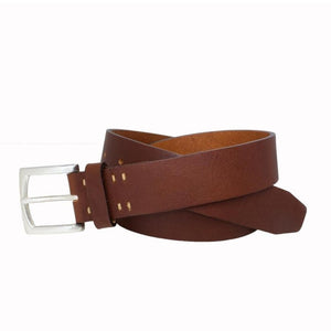 Naturally Shrunken Italian Full Grain Leather Belt