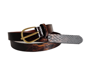 Lily-25mm Italian Patent Leather Belt