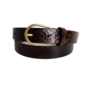 Lily-25mm Italian Patent Leather Belt